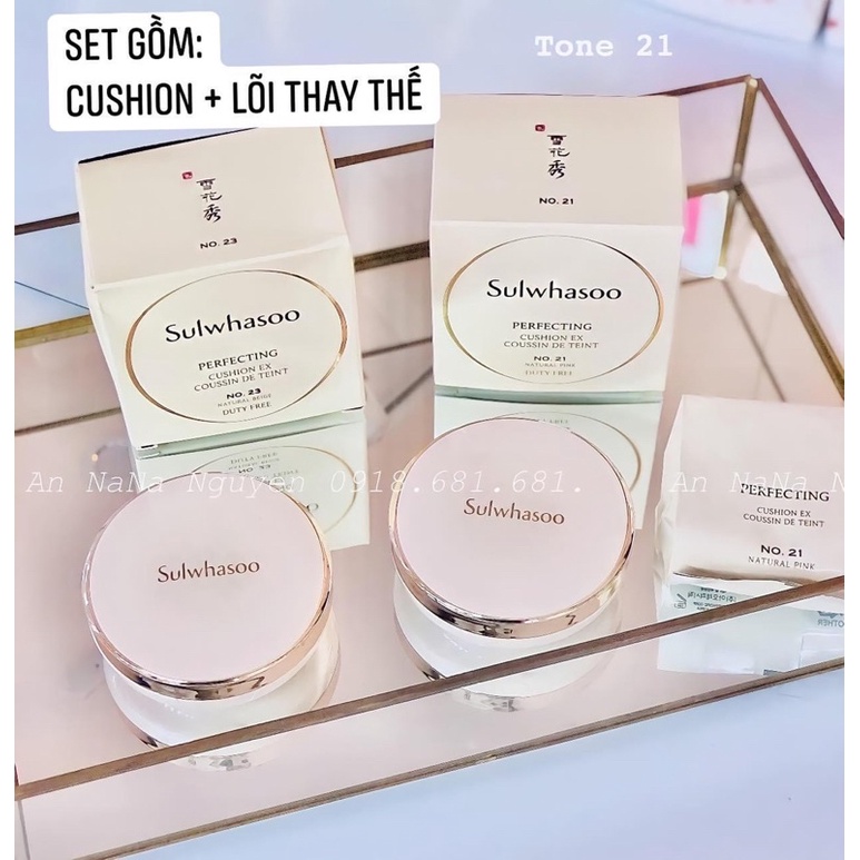 SET CUSHION + LÕI SULWHASOO TONE 21 VỢT SALE date 2/2024