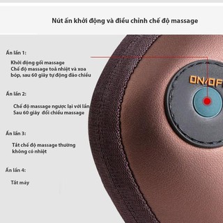 [TUYỂN SỈ] Gối Massage 8 Bi Cao Cấp