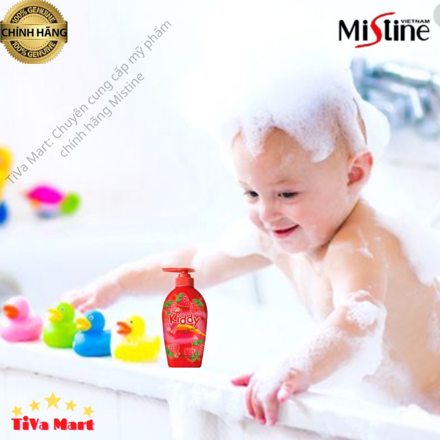 [Chính Hãng] Sữa Tắm Gội Cho Bé MISTINE KIDDY 400ml Mùi Dâu_Sản Xuất Tại Thái Lan_TiVa Mart