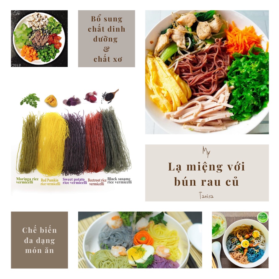 Bún rau củ Nguyên Minh hộp 300g cho bé ăn dặm. Date 7/2023 - Sweet Baby House