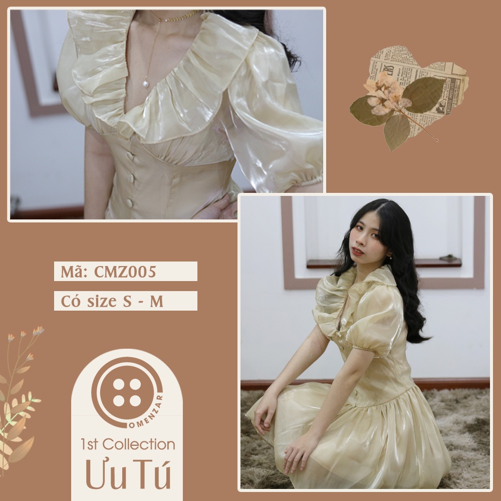 Đầm Nude Lụa Organza Dáng Xòe Công Chúa - [Ưu Tú]