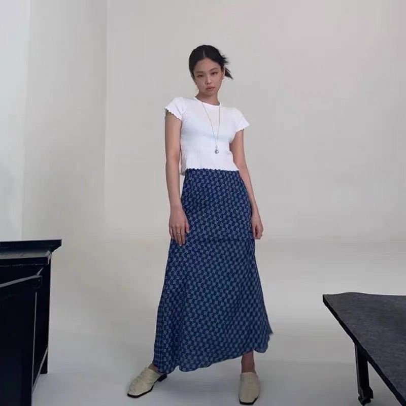 Brandy Melville BM Áo Thun Tay Ngắn Phong Cách Kim Jennie Jennie Cho Nữ