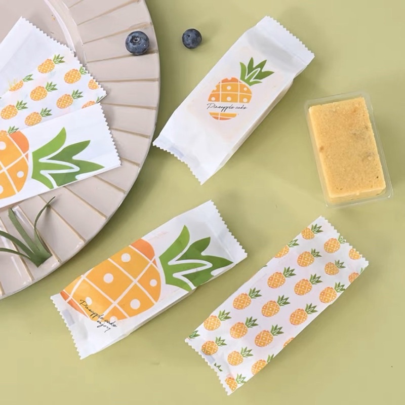 Set 50 vỏ bánh dứa loại đẹp kèm khay đựng bánh