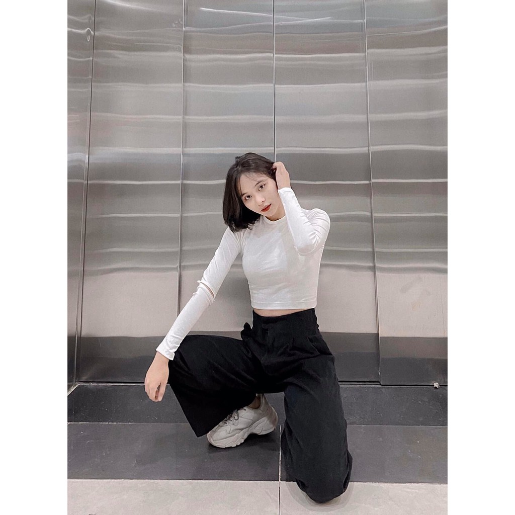 Quần Ống Rộng Suông, Culottes Dáng Dài Lưng Cao Khóa Trước Chất Liệu Nhung Tăm Cao Cấp Thời Trang Thu Đông Cho Phái Nữ | BigBuy360 - bigbuy360.vn