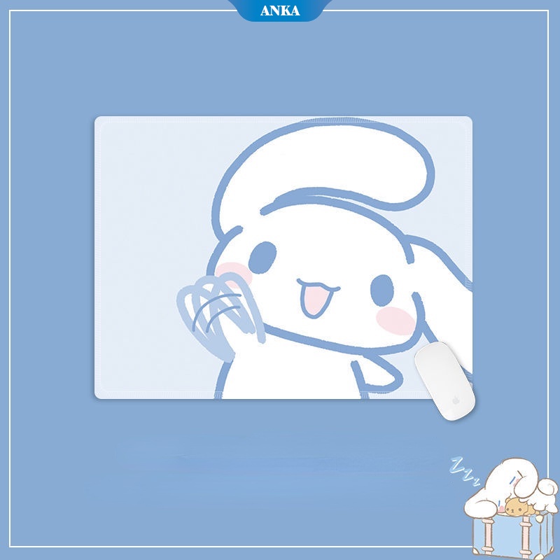 Tấm lót chuột hình vuông họa tiết hoạt hình dễ thương chống trượt/ bụi bẩn tiện dụng