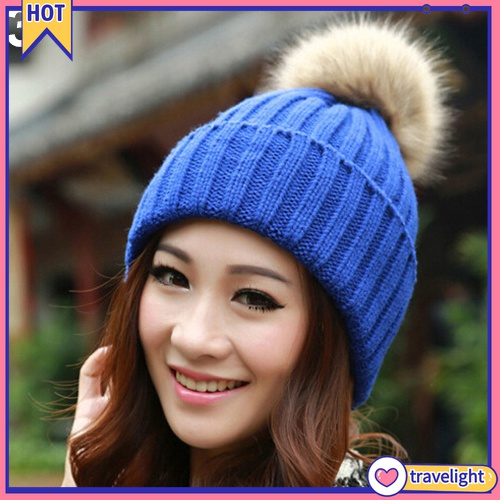 (Travelight) Nón Len Trùm Đầu Giữ Ấm Mùa Đông Thời Trang Cho Nữ