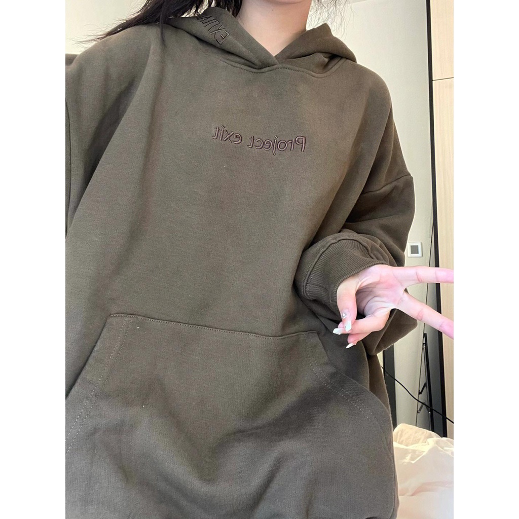 Áo Hoodie Thêu Chữ Phong Cách Hàn Quốc Thời Trang Cho Nữ
