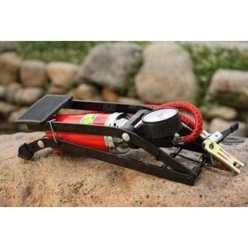 Bơm đạp chân oto , xe máy