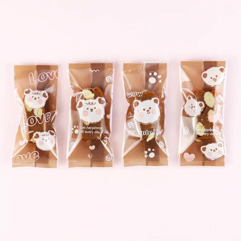 Túi đựng kẹo nougat hàn miệng ,set 100 cái