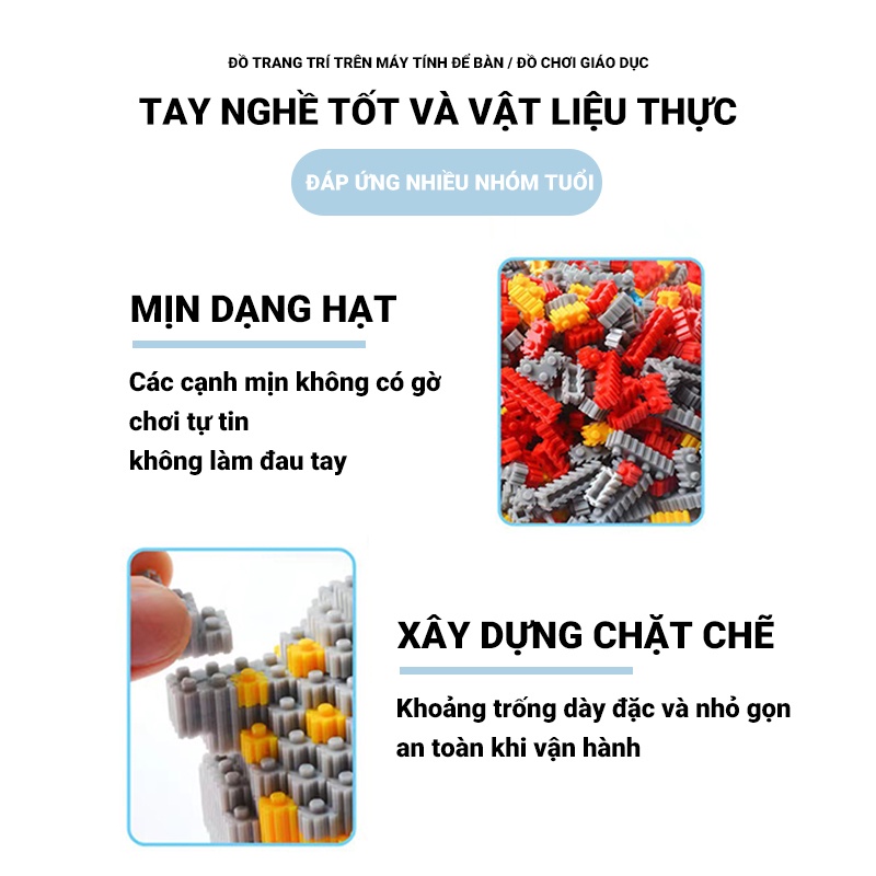 Đồ Chơi  Lắp Ráp Hình Chú Gấu Violent Bears Nhỏ Dễ Thương Cho Bé Trai Và Gái