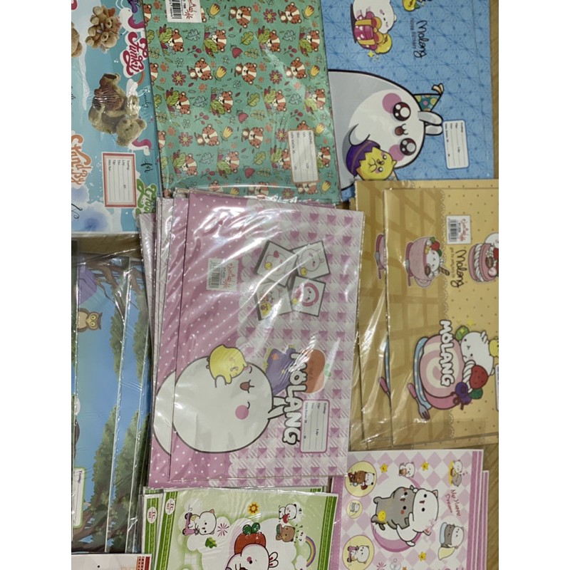 |mẫu mới 2021| Giấy bao tập in hình dễ thương xấp 20 tờ giá cực rẻ