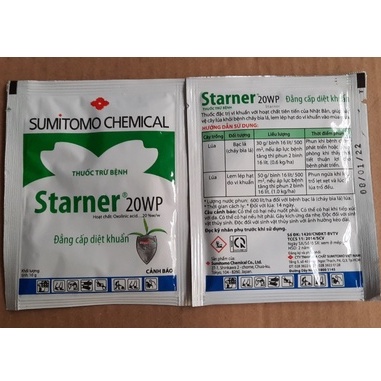 Starner 20WP 30gr- thuốc trị bệnh cháy lá, thối nhũn và diệt khuẩn cực tốt cho lan