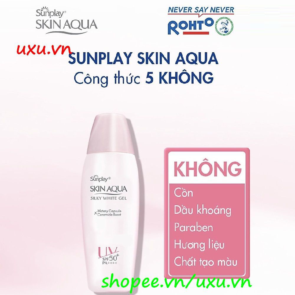 Gel Chống Nắng 30G Sunplay Skin Aqua Silky White Gel SPF 50 PA+++ Dưỡng Da Trắng, Với uxu.vn Tất Cả Là Chính Hãng.