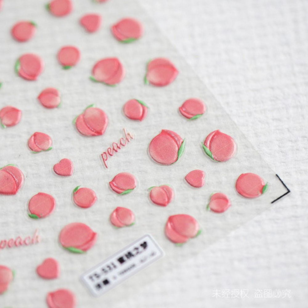 Nhãn Dán Móng tay Họa Tiết Hoạt Hình 3d Xinh Xắn Hợp Thời Trang Phong Cách Xuân Hè