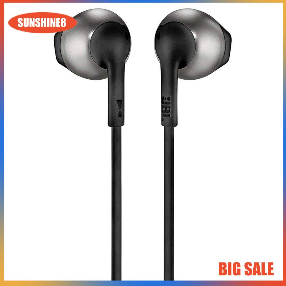 【SUN】Headphones JBL Tune T205 Sports Earphone With Mic Wireless Half In-Ear Headset