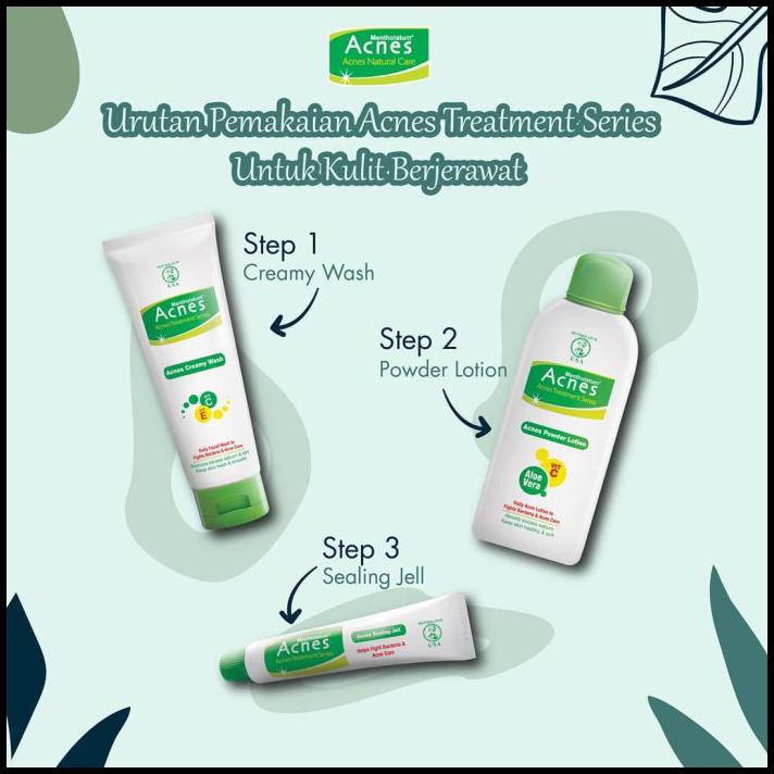 (hàng Mới Về) Bộ Sản Phẩm Kem Trị Mụn 2 Trong 1 + Phấn Lotion 100ml