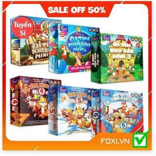 Boardgame-Đi tìm kho báu mini Foxi-Đồ chơi trẻ em thông minh sáng tạo-phát triển IQ cao