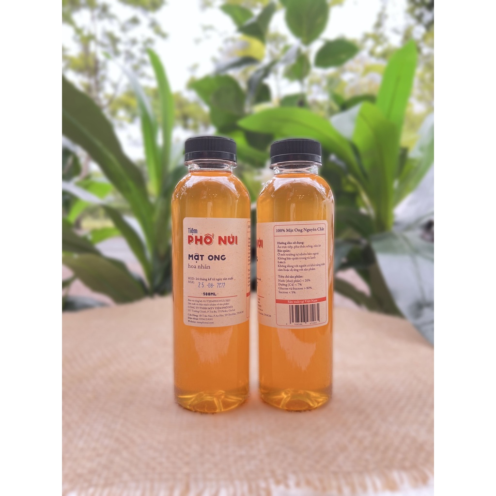 Mật Ong Hoa Nhãn Nguyên Chất Tiệm Phố Núi 1000ML