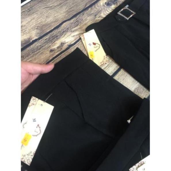 [GIÁ HỦY DIỆT] Quần Baggy Tây Phối Đai Vuông - 4 MÀU