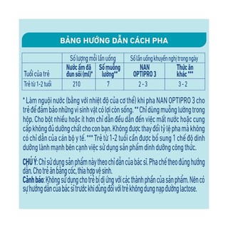 Sữa bột Nan Optipro PLUS 3 - Hộp 800g