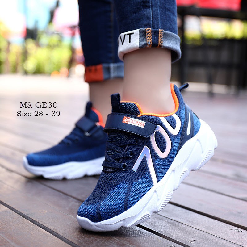 Giày thể thao bé trai 4 - 12 tuổi phong các sneaker cá tính GE30