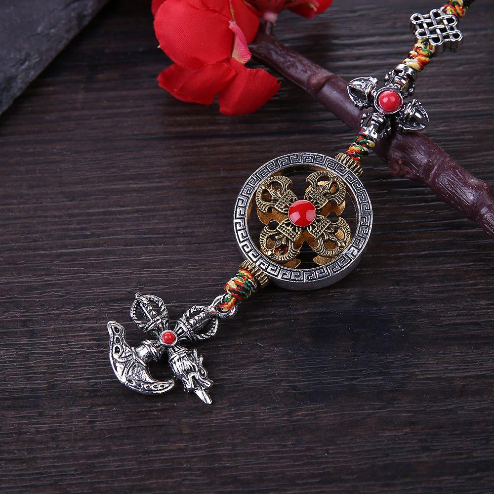 [COD] Cross Vajra Pest Tag Dây Treo Điện Thoại Xe Hơi / Xe Máy Làm Quà Tặng Thủ Công DIY