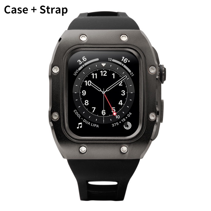 Ốp Hợp Kim Nhôm + Silicone 44Mm Cho Apple Watch 6 5 4