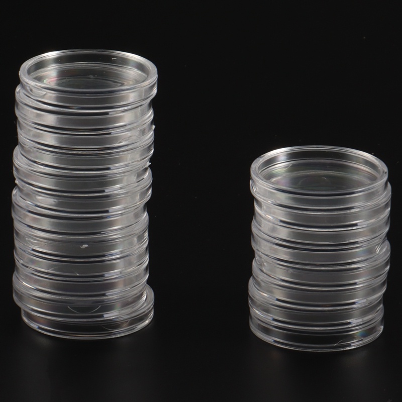 Set 100 Hộp Đựng Tiền Xu 17 / 20 / 25 / 27 / 30mm Bằng Xốp Chuyên Dụng