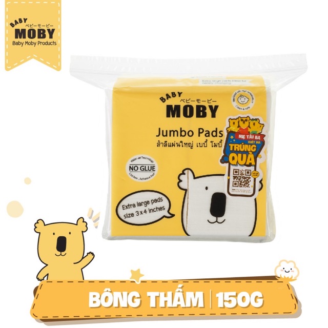 BÔNG MIẾNG BABY MOBY CỠ LỚN