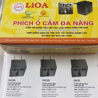 Phích cắm lioa chuyển chấu 3 thành 2 chấu