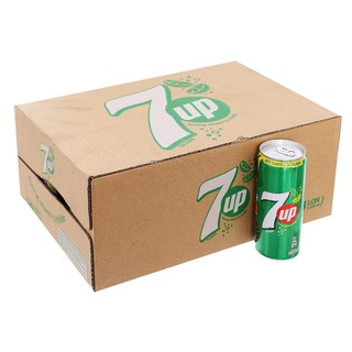 Thùng 24 lon nước ngọt 7 Up hương Chanh 330ml