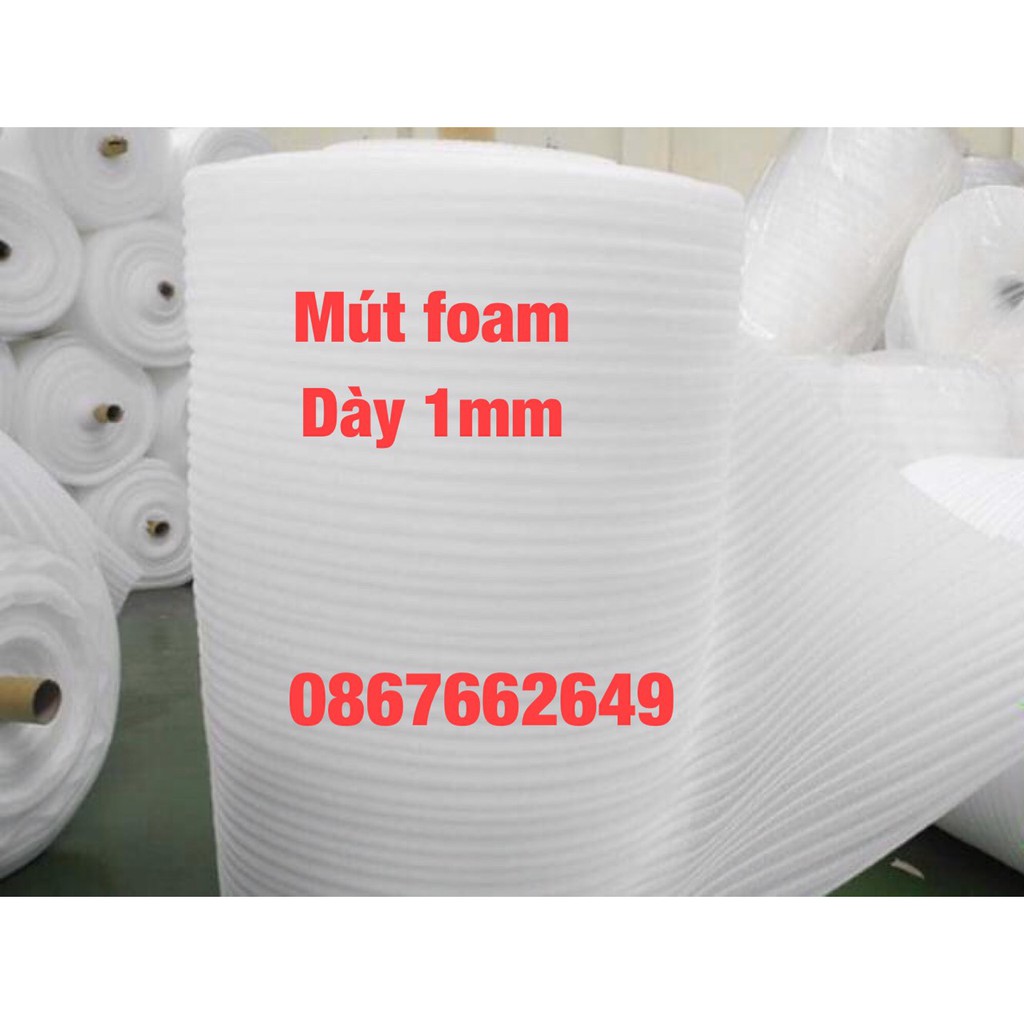 Xốp foam dày 1mm, xốp bọc hàng, chống va đập