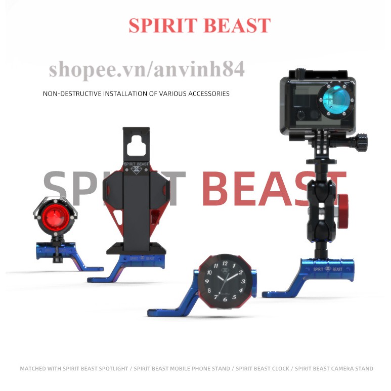 Pat Đa Năng Gắn Chân Gương Spirit Beast Chính Hãng