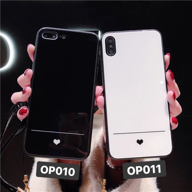 Ốp Lưng Kính Bóng 13ProMax 12ProMax 11ProMax XSMAX X XS 7Plus FUKISHOP