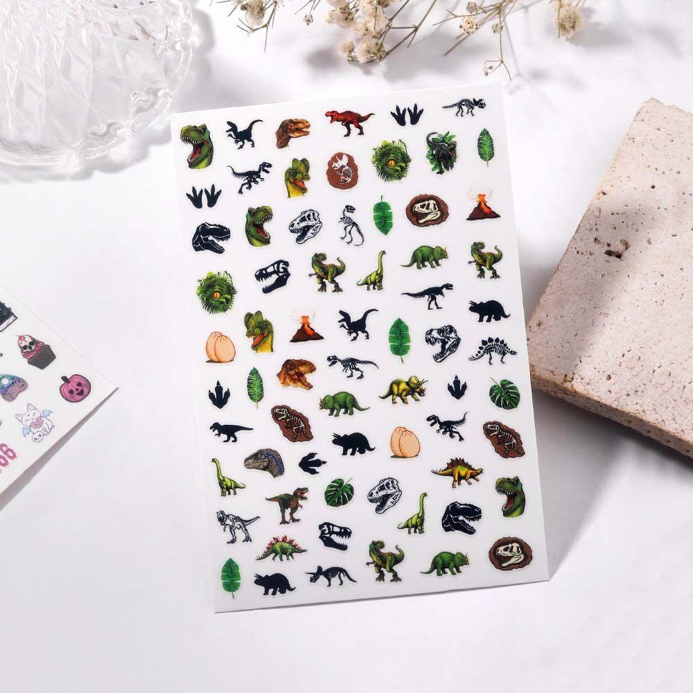 Miếng Dán Trang Trí Móng Tay Hình Xương / Mèo / Nhện Chủ Đề Halloween Cho Nữ