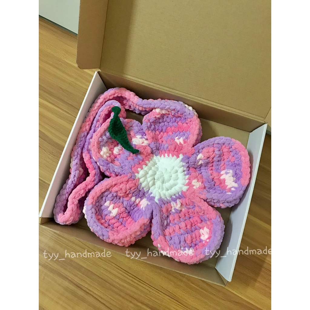 Túi len hoa cúc  có ảnh thật