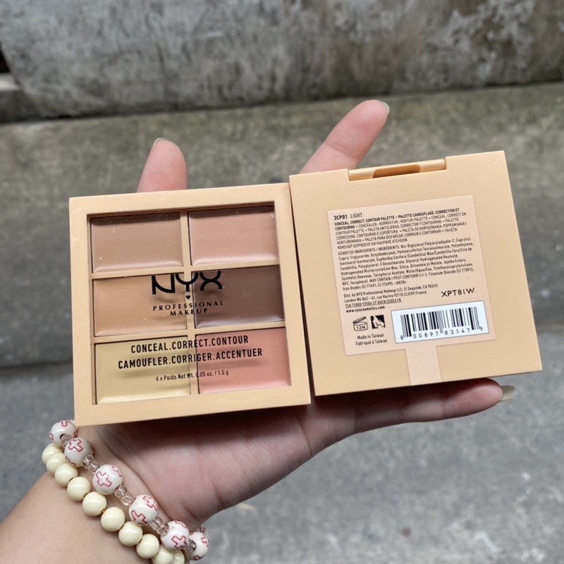 BẢNG KEM TẠO KHỐI / CHE KHUYẾT ĐIỂM NYX CONCEAL CORRECT CONTOUR. | BigBuy360 - bigbuy360.vn