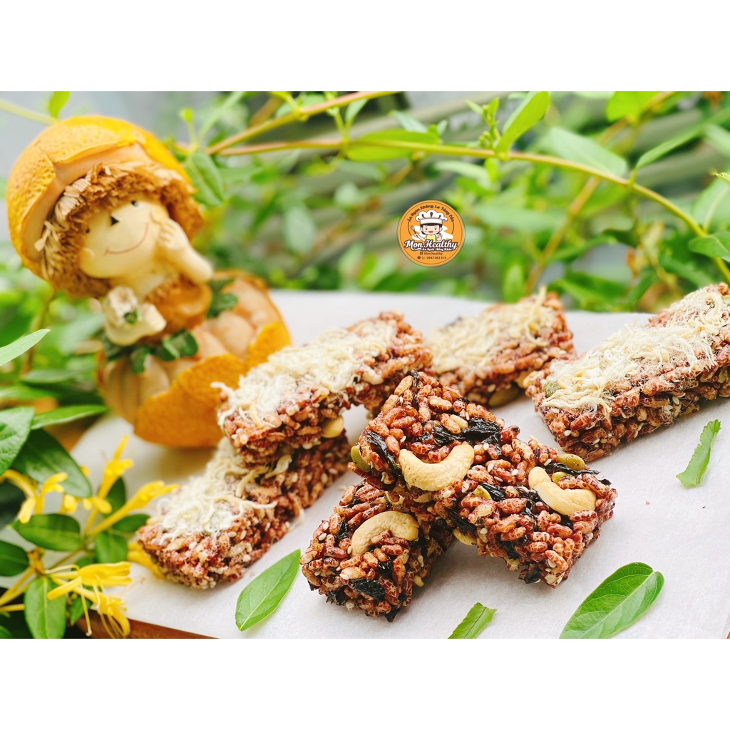 Thanh Dinh Dưỡng, Thanh Gạo Lứt Mon Healthy Giúp Ăn Kiêng, Giảm Cân, Cho Người Tiểu Đường, Tốt Cho Sức Khỏe - 3 Vị
