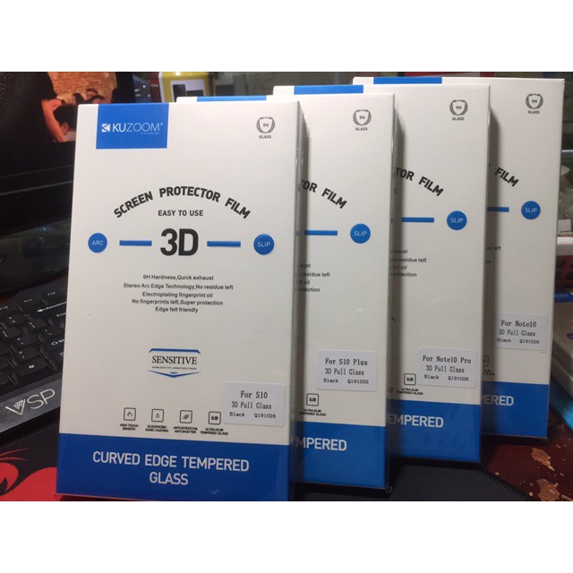 Miếng dán cường lực kuzoom samsung Note 8/Note 9/Note 10/Note 10+/S8/S9/S10/S10+/Note 20/Note 20+/Note 20 Ultra/S21/S21+