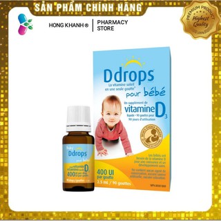 Baby Ddrops Vitamin D3 Cho Trẻ Sơ Sinh 90 Giọt Của Mỹ