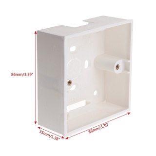 86X86 PVC Junctions Box Wall Mount For Switches Socket Base