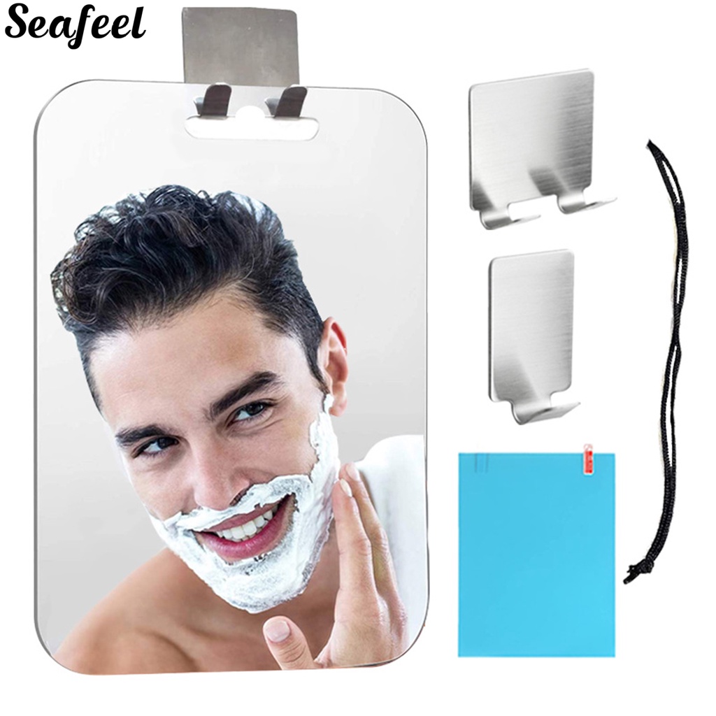 Gương cạo râu không mờ siêu nhẹ có móc treo tiện dụng cho người lớn