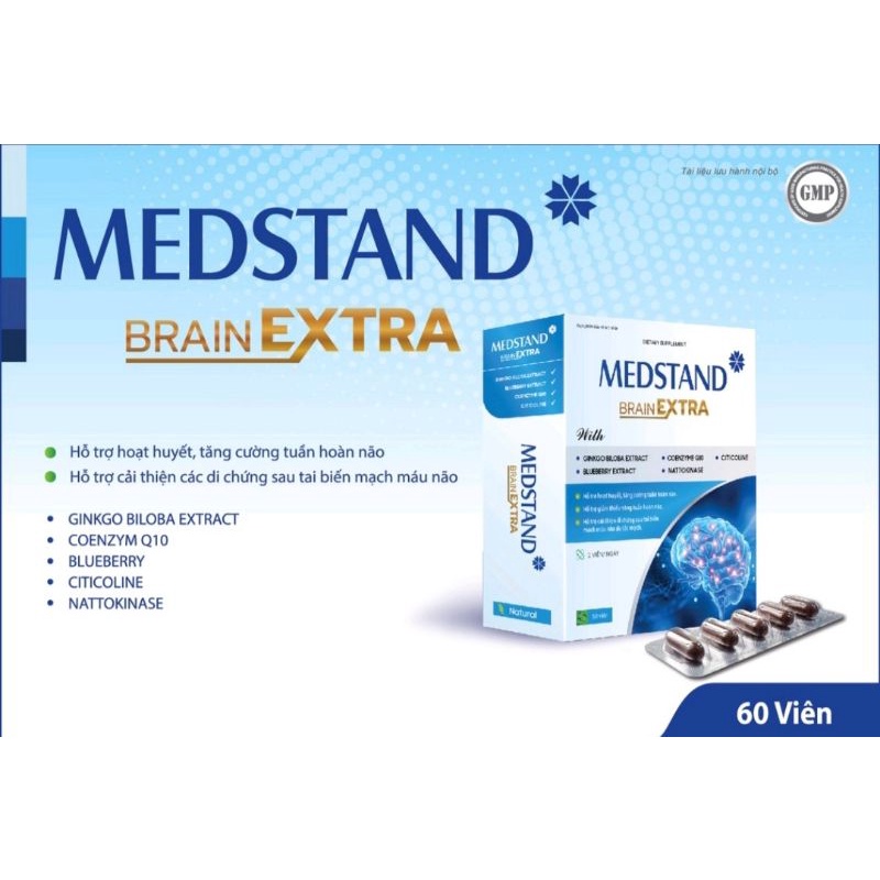 VIÊN UỐNG BỔ NÃO BRAIN EXTRA MEDSTAND HỘP 60 VIÊN CHÍNH HÃNG