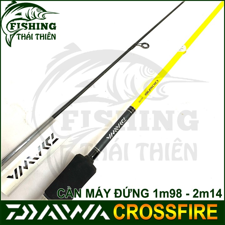 Cần câu cá Daiwa Crossfire, cần lure máy đứng 1m98 - 2m14