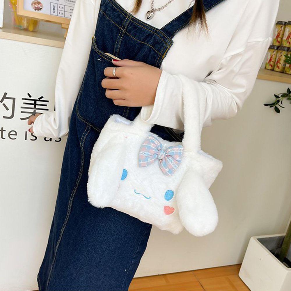 Túi Xách Tay/Đeo Vai Hình Chú Chó Cinnamoroll Nhồi Bông Nhỏ Nhắn Dễ Thương Phong Cách Hàn Quốc Đa Màu Sắc Dành Cho Nữ Dùng Khi Đi Du Lịch