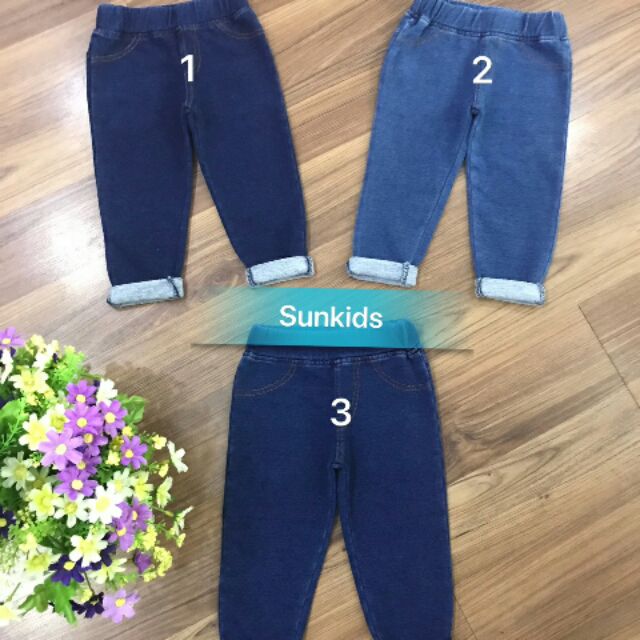 Combo 2ri quần jeans da cá bé trai