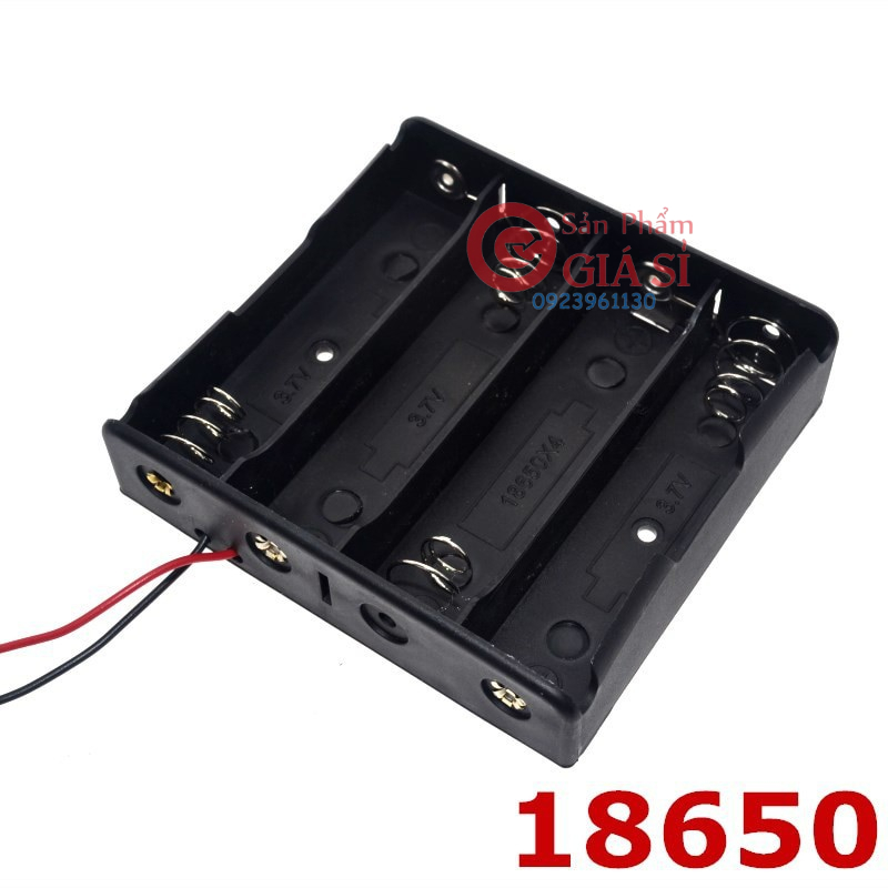 Đế pin lipo 18650 nối tiếp 4 cell ❤️freeship❤️