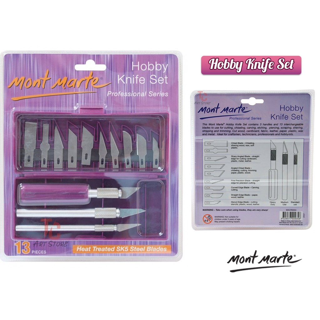 Bộ dao cắt Mont Marte Hobby Knife Set - MACR0004