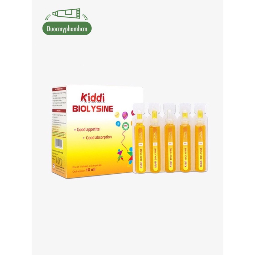 Siro Kiddy Biolysine Mediphar (Hỗ trợ miễn dịch, giúp ăn ngon cho bé 2 tuổi trở lên và người lớn)