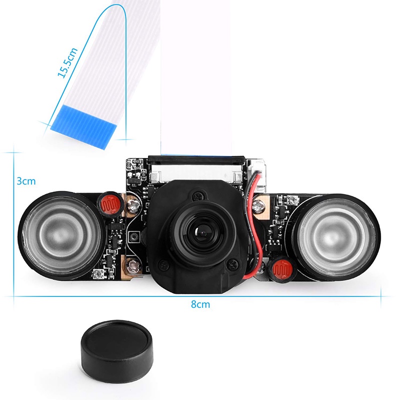 Camera Cảm Biến Tầm Nhìn Ban Đêm Cho Raspberry Pi 4, Mini 5mp 1080p Hd Video Ov5647